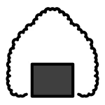 Rice Ball SVG Icon